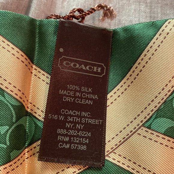 SOLD - Coach Silk Pony Scarf Headband - Picture 4 of 4